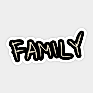 Hand Drawn Family Sticker